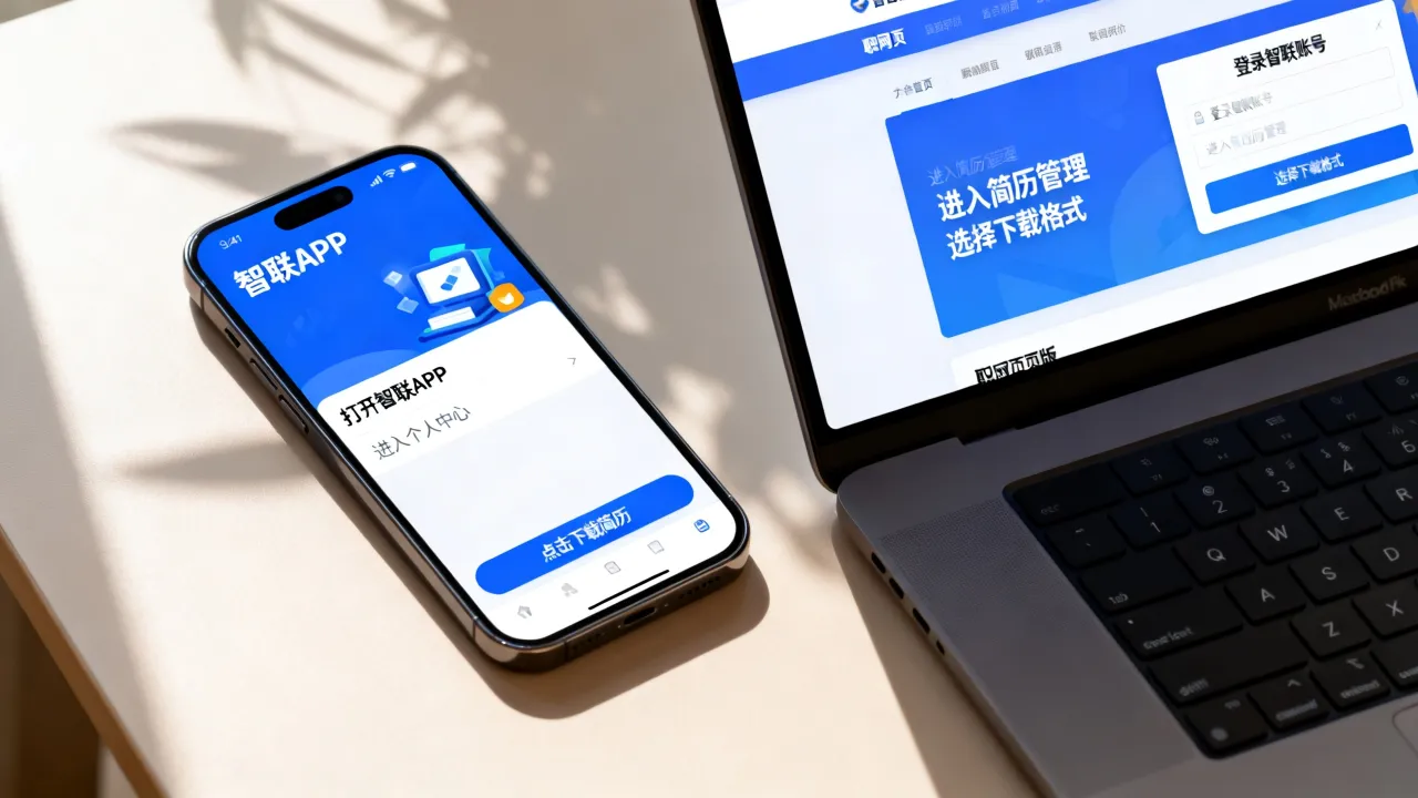 智联个人简历怎么下载？下载到手机还是电脑的详细步骤-图1