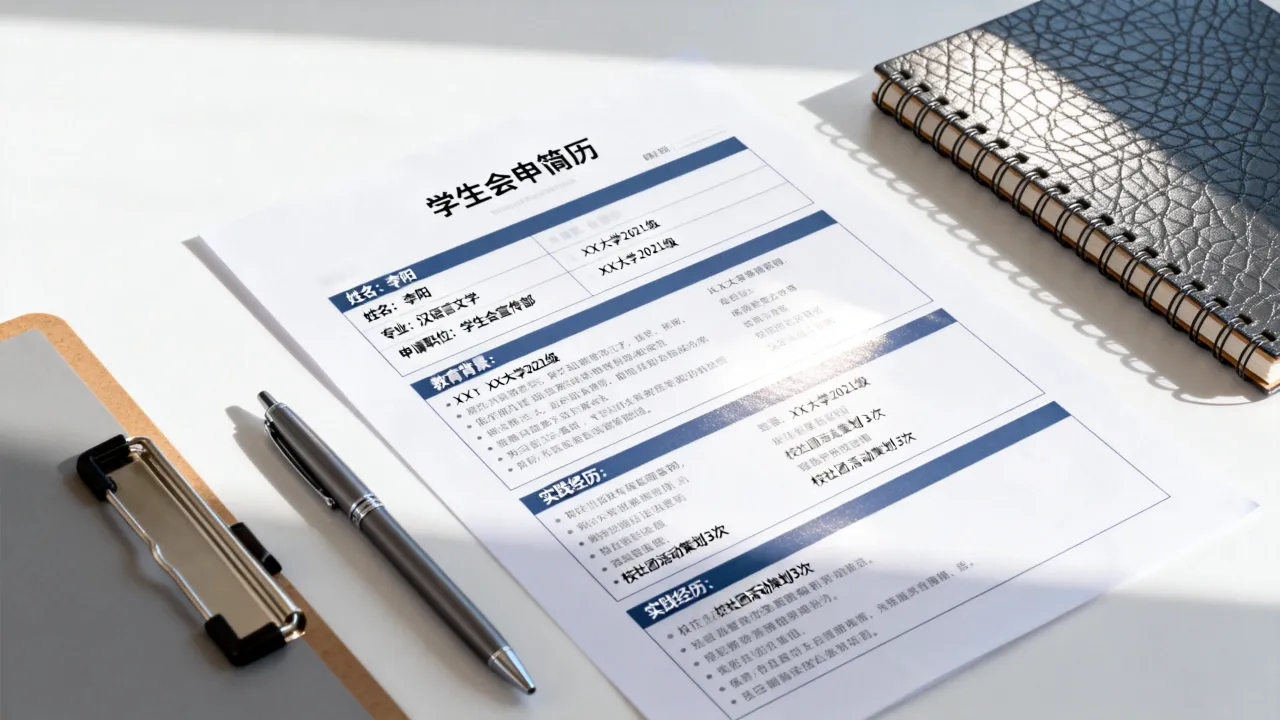 学生会申请简历怎么写,学生会竞选简历怎么写才能通过?-图3 学生会申请简历怎么写,学生会竞选简历怎么写才能通过?-图3