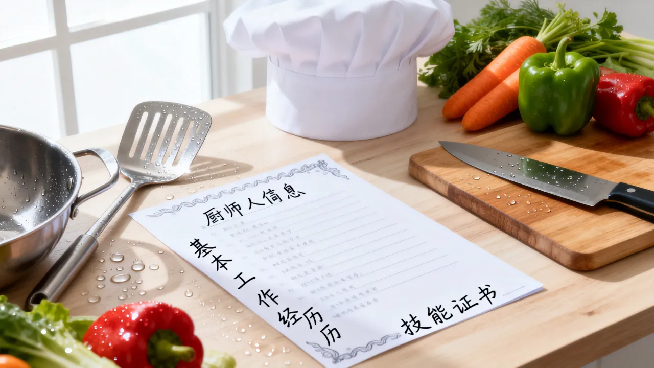 厨师的个人简历怎么写，写简历时需突出哪些重点？-图3