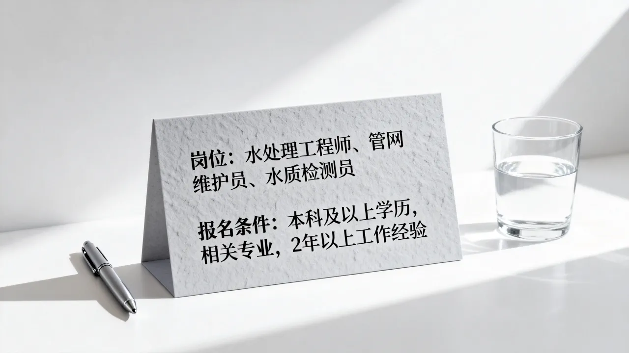 惠州水务集团招聘有哪些岗位?惠州水务集团招聘报名条件是什么-图1 惠州水务集团招聘有哪些岗位?惠州水务集团招聘报名条件是什么-图1