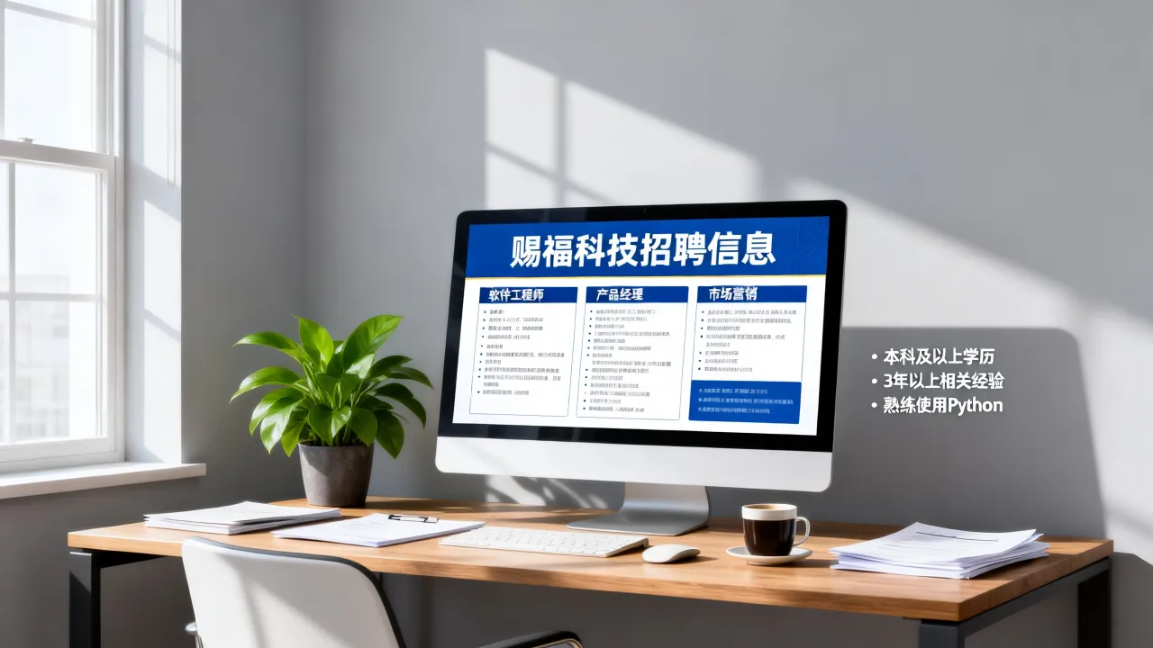 赐福科技招聘有哪些岗位,赐福科技招聘信息最新岗位要求是什么?-图2 赐福科技招聘有哪些岗位,赐福科技招聘信息最新岗位要求是什么?-图2