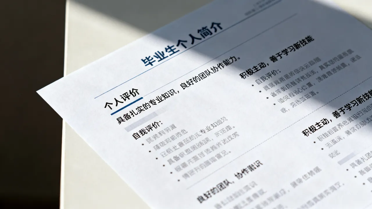 毕业生个人简介怎么写,简历自我评价内容有哪些-图3 毕业生个人简介怎么写,简历自我评价内容有哪些-图3