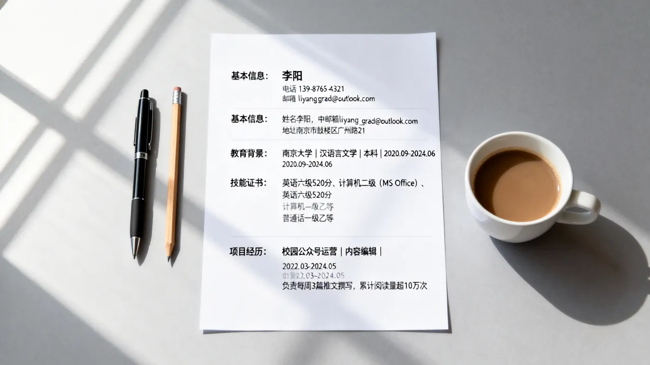 应届毕业生简历怎么做,应届生没有工作经验简历怎么写?