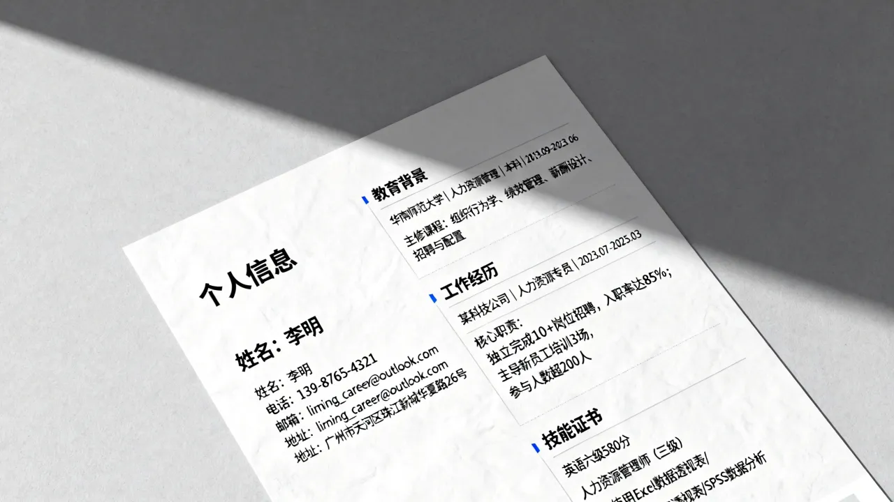 简历怎么整理,求职简历怎么写才能突出个人优势?-图2 简历怎么整理,求职简历怎么写才能突出个人优势?-图2