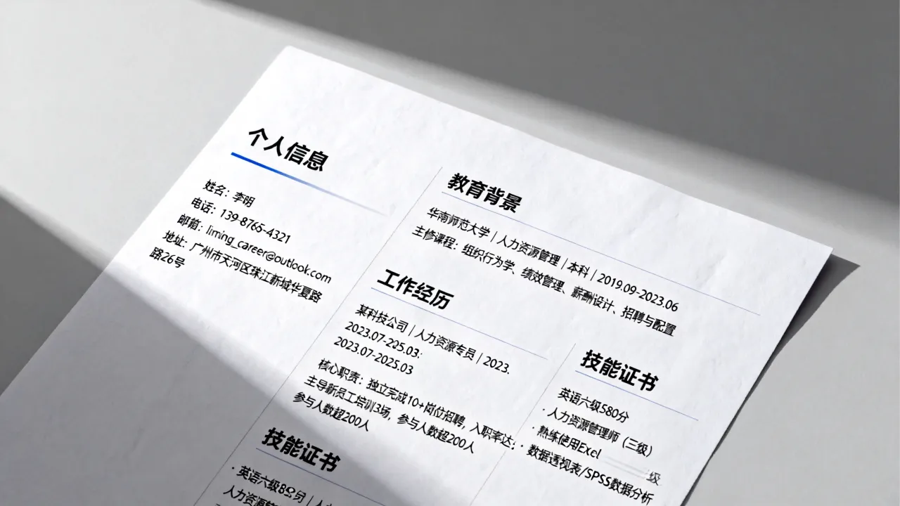 简历怎么整理,求职简历怎么写才能突出个人优势?-图3 简历怎么整理,求职简历怎么写才能突出个人优势?-图3