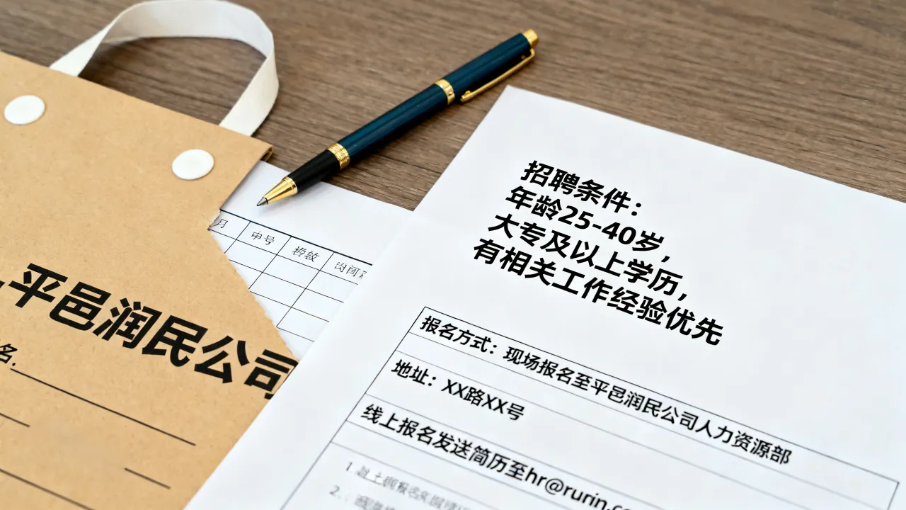 平邑润民公司招聘条件有哪些?具体怎么报名-图1 平邑润民公司招聘条件有哪些?具体怎么报名-图1