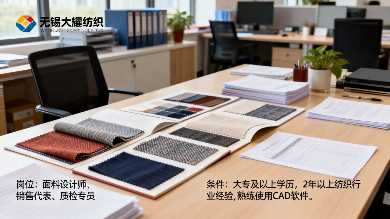 无锡大耀纺织招聘岗位有哪些?,无锡大耀纺织招聘条件是什么?-图1 无锡大耀纺织招聘岗位有哪些?,无锡大耀纺织招聘条件是什么?-图1