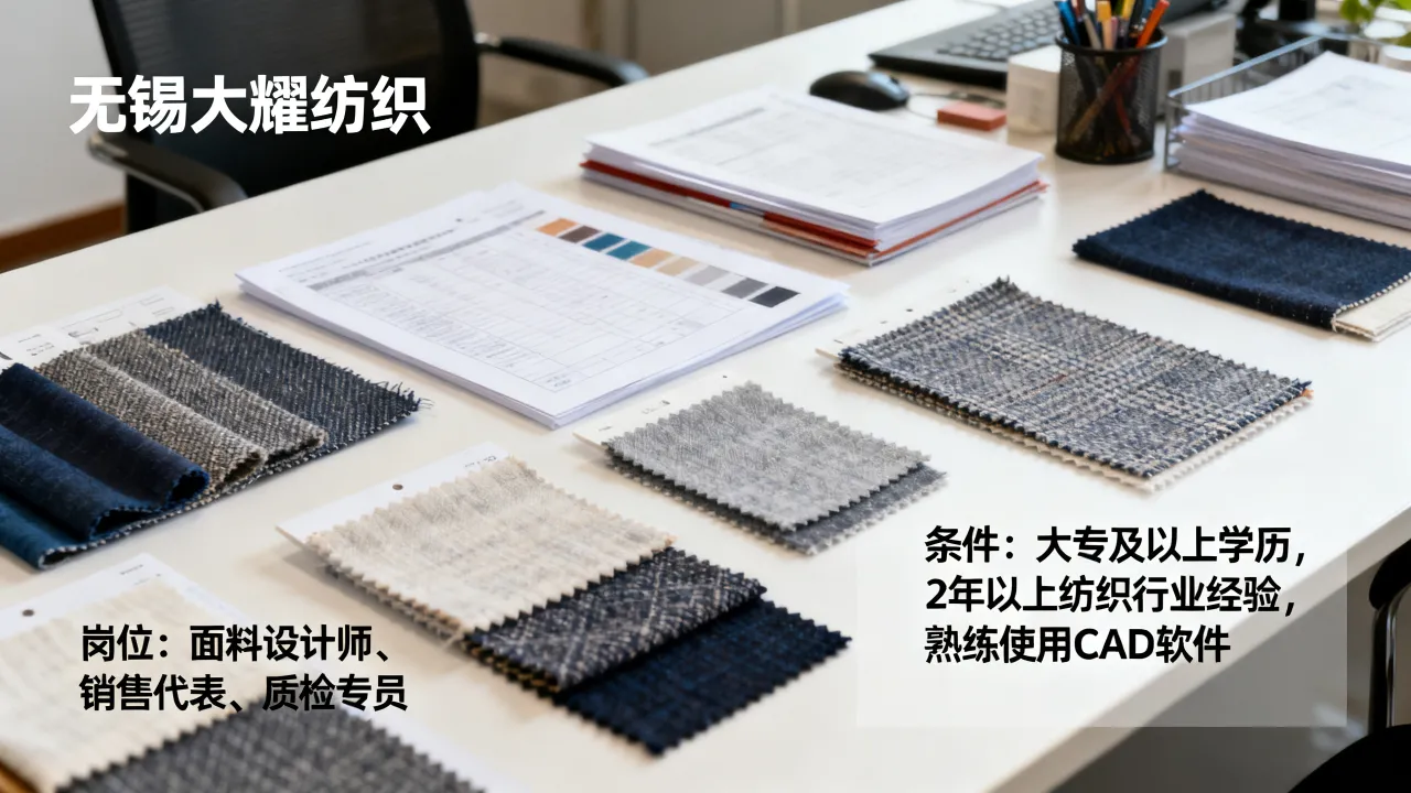 无锡大耀纺织招聘岗位有哪些?,无锡大耀纺织招聘条件是什么?-图2 无锡大耀纺织招聘岗位有哪些?,无锡大耀纺织招聘条件是什么?-图2