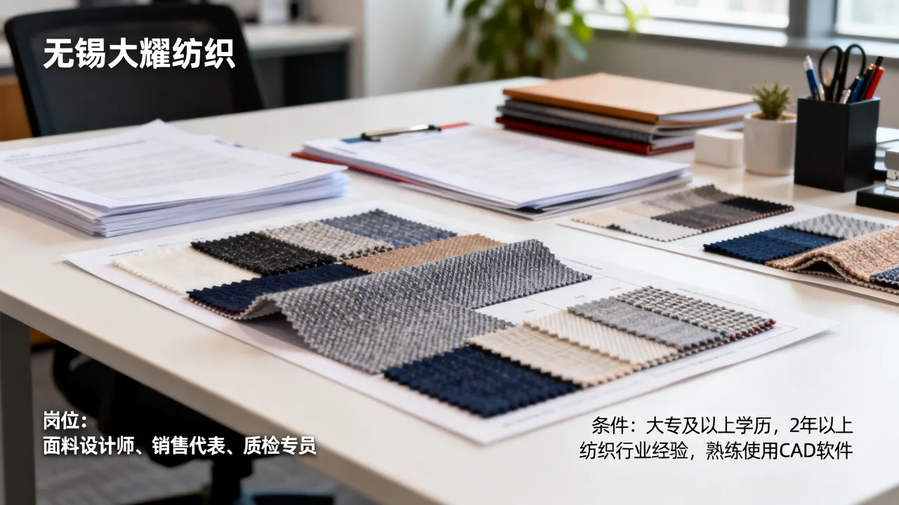 无锡大耀纺织招聘岗位有哪些?,无锡大耀纺织招聘条件是什么?-图3 无锡大耀纺织招聘岗位有哪些?,无锡大耀纺织招聘条件是什么?-图3