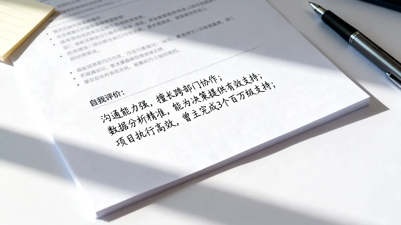 简历末尾怎么写,结尾自我评价简短大气,突出亮点加分项-图1 简历末尾怎么写,结尾自我评价简短大气,突出亮点加分项-图1