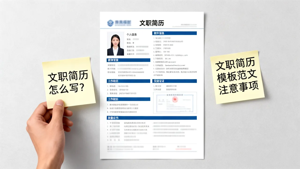 文职简历怎么写?文职简历模板范文有哪些注意事项-图2 文职简历怎么写?文职简历模板范文有哪些注意事项-图2
