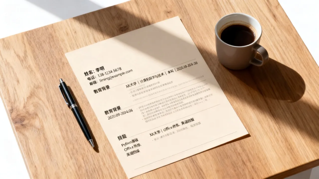 新人简历怎么写,应届生无经验简历模板范文怎么写-图2 新人简历怎么写,应届生无经验简历模板范文怎么写-图2