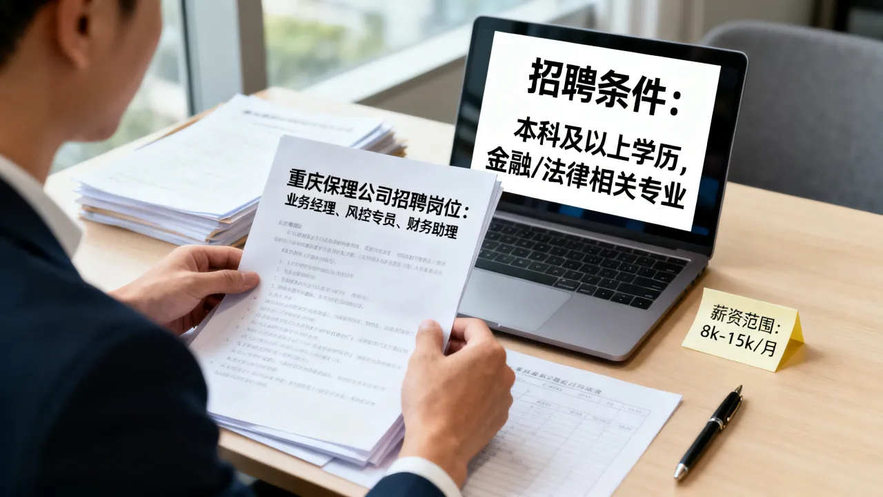 重庆保理公司招聘有哪些岗位?保理公司招聘条件薪资怎么样?