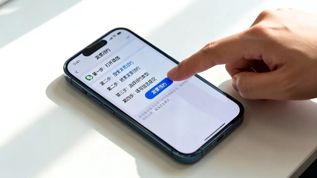 发票如何预约,手机微信预约发票具体步骤是什么