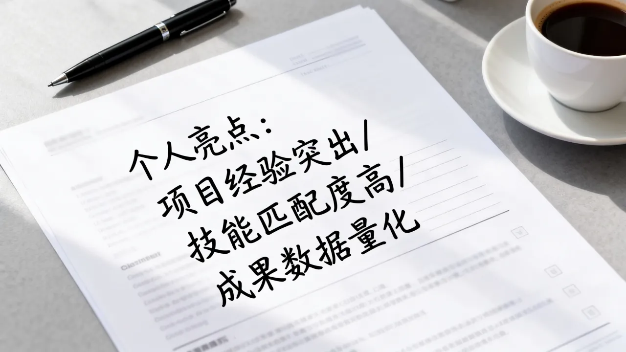 简历个人亮点怎么写？别再套模板，这样写让HR一眼相中
