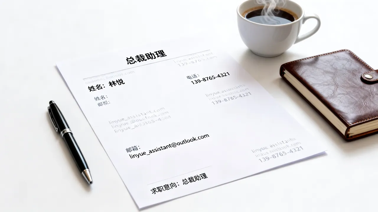 总裁助理简历怎么写?总裁助理简历范文模板有哪些-图2 总裁助理简历怎么写?总裁助理简历范文模板有哪些-图2