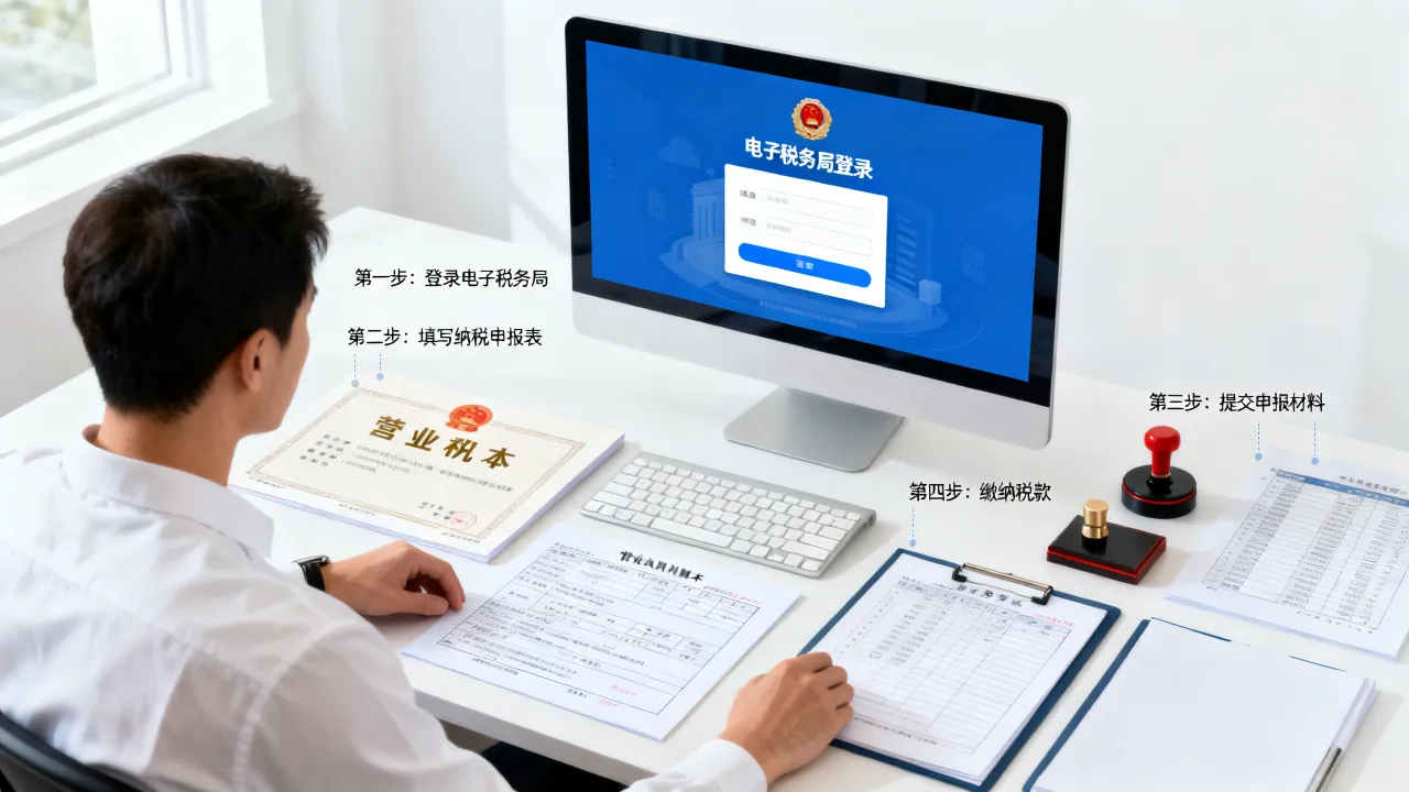 如何办理纳税申报，企业纳税申报流程及所需材料是什么？