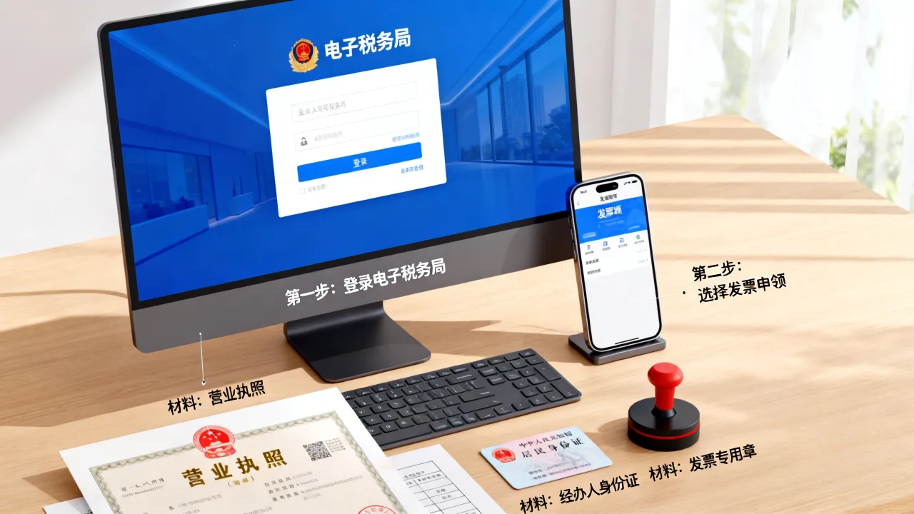 公司如何领发票?网上申领流程有哪些步骤和材料?-图2 公司如何领发票?网上申领流程有哪些步骤和材料?-图2