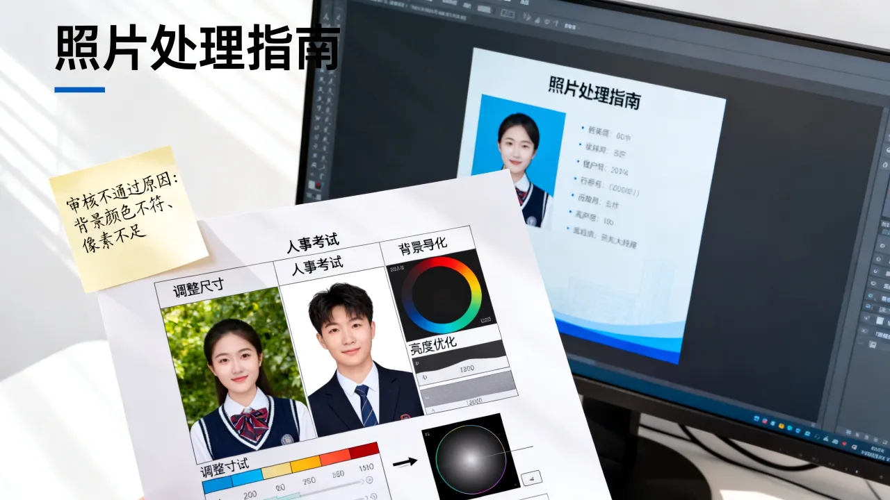 人事考试照片处理怎么做,照片审核不通过怎么办-图2 人事考试照片处理怎么做,照片审核不通过怎么办-图2