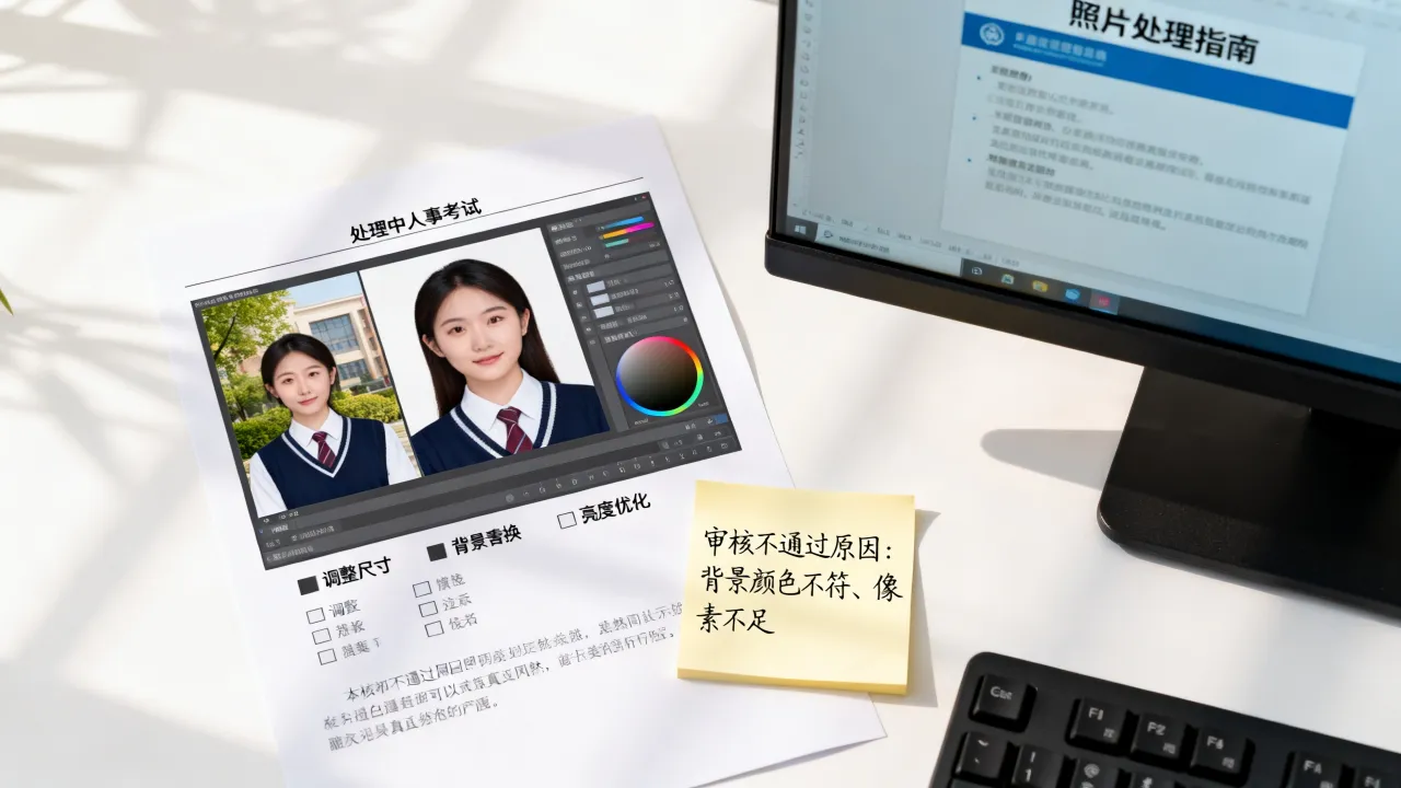 人事考试照片处理怎么做,照片审核不通过怎么办-图3 人事考试照片处理怎么做,照片审核不通过怎么办-图3