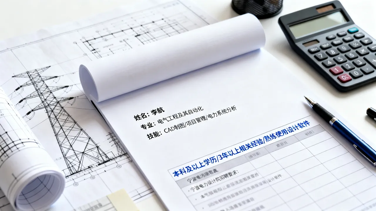 宁波电力设计院招聘要求高吗?怎么投简历-图3 宁波电力设计院招聘要求高吗?怎么投简历-图3