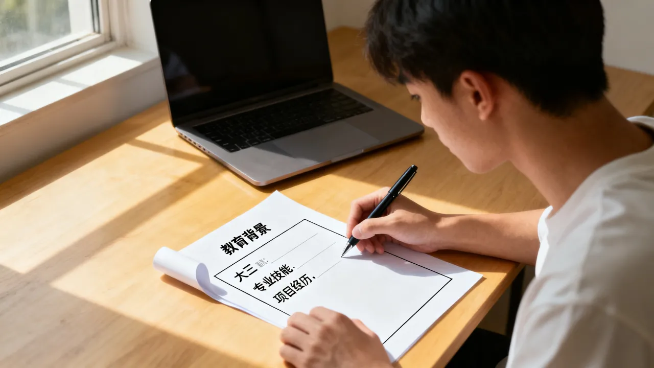 大三简历怎么写，大三学生没有实习经历简历怎么写？-图3