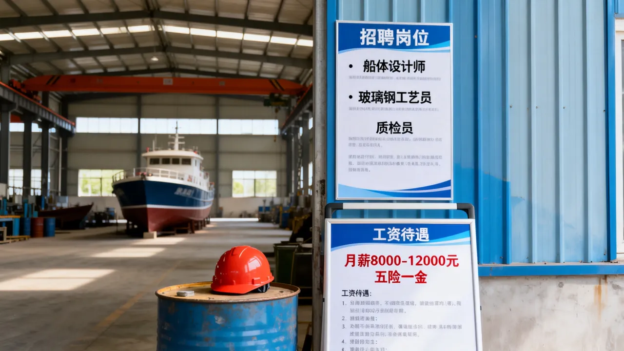 常州玻璃钢造船厂招聘岗位有哪些,工资待遇怎么样?-图1 常州玻璃钢造船厂招聘岗位有哪些,工资待遇怎么样?-图1
