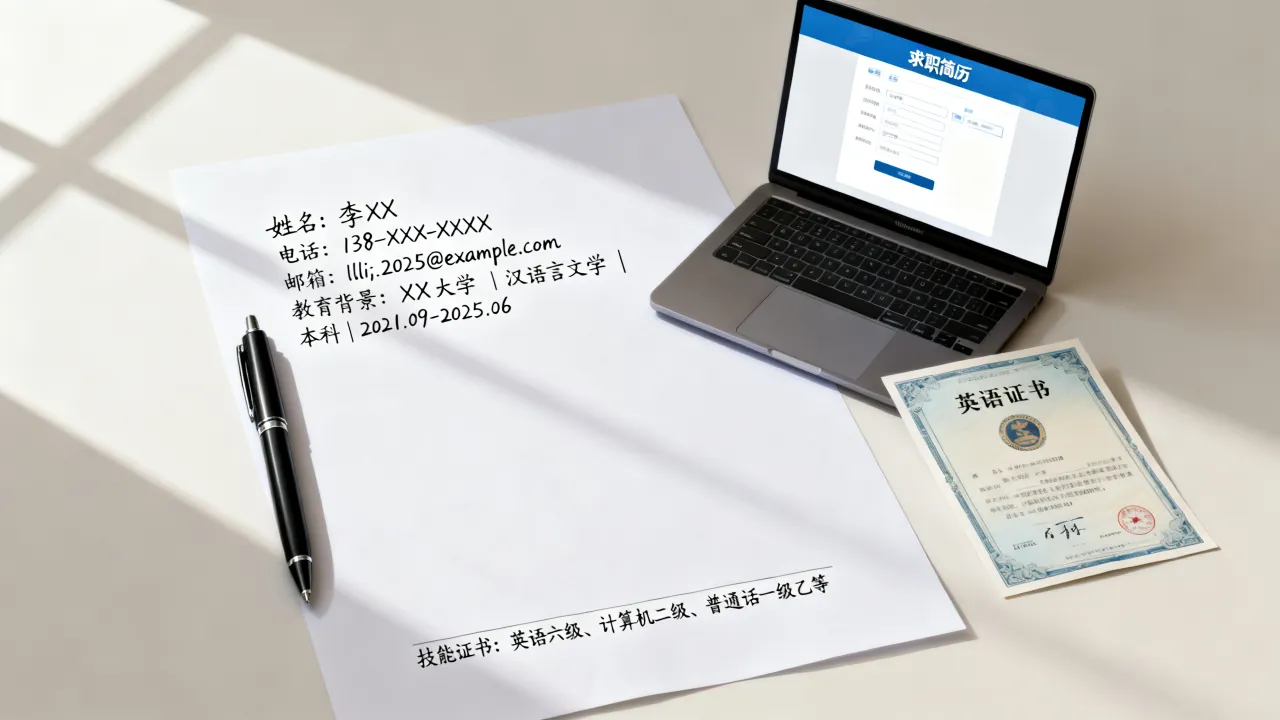 本人社会简历怎么写,没工作经验应届生求职模板?