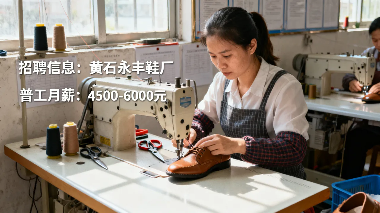 黄石永丰鞋厂招聘信息在哪看?普工工资月薪多少-图1 黄石永丰鞋厂招聘信息在哪看?普工工资月薪多少-图1