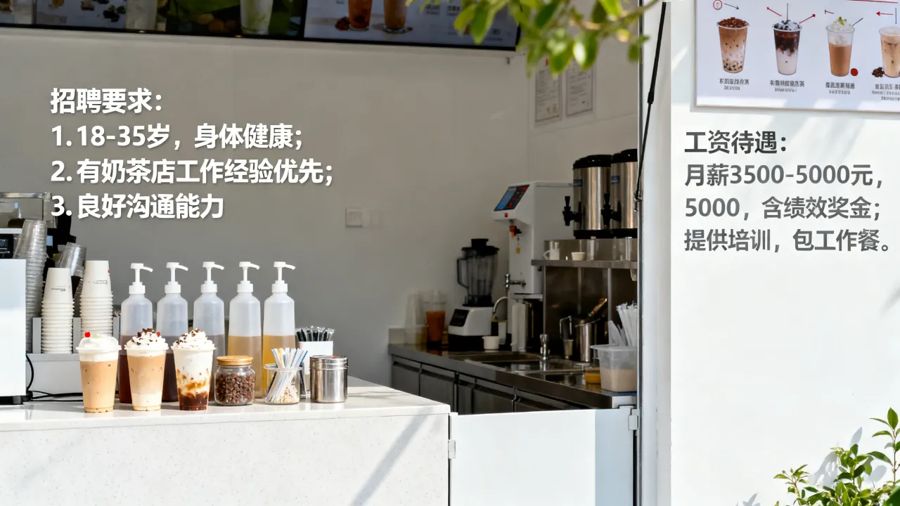 福清奶茶店招聘有哪些要求,奶茶店工资待遇怎么样