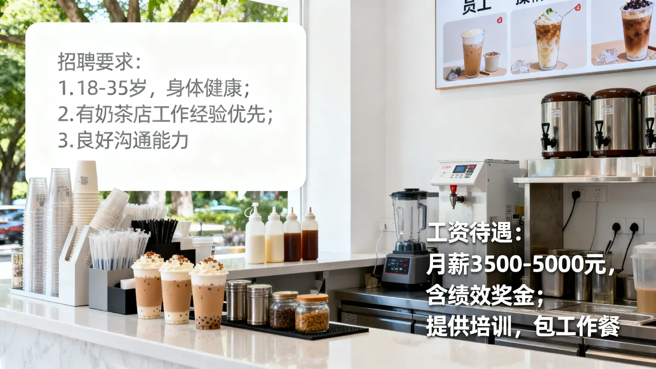 福清奶茶店招聘有哪些要求,奶茶店工资待遇怎么样-图3 福清奶茶店招聘有哪些要求,奶茶店工资待遇怎么样-图3