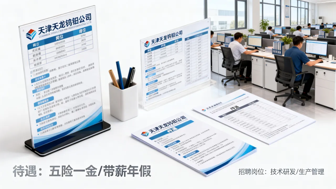 天津天龙钨钼招聘靠谱吗，天津天龙钨钼招聘岗位待遇怎么样？-图1