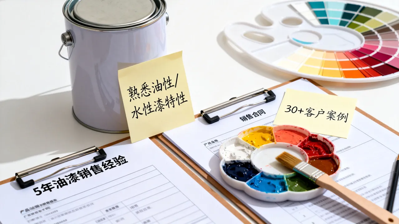 油漆销售简历怎么写，销售岗位如何突出油漆经验？-图1