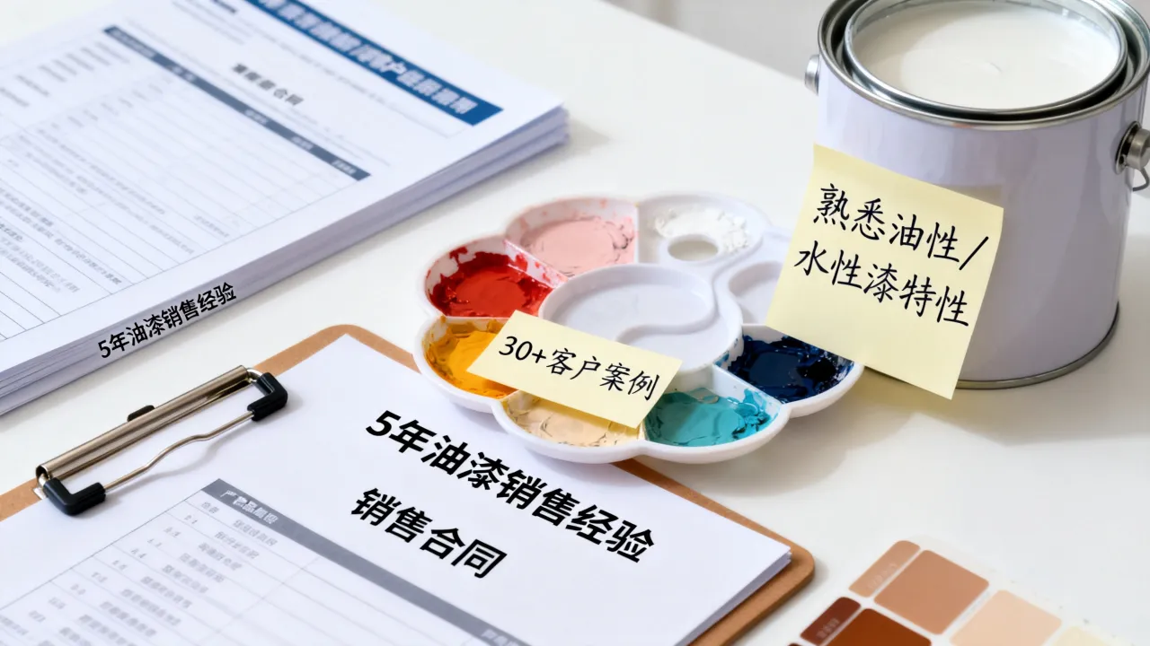 油漆销售简历怎么写，销售岗位如何突出油漆经验？-图3