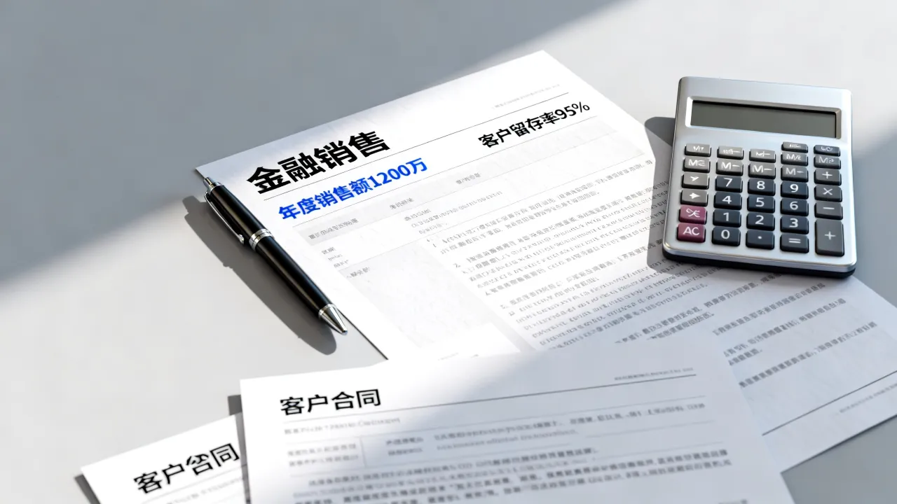 金融销售简历怎么写,如何突出销售业绩打动招聘官?-图1 金融销售简历怎么写,如何突出销售业绩打动招聘官?-图1