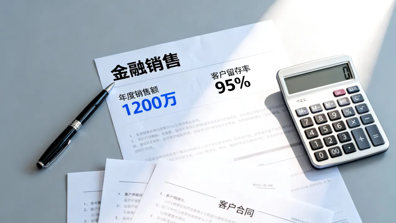 金融销售简历怎么写,如何突出销售业绩打动招聘官?-图3 金融销售简历怎么写,如何突出销售业绩打动招聘官?-图3