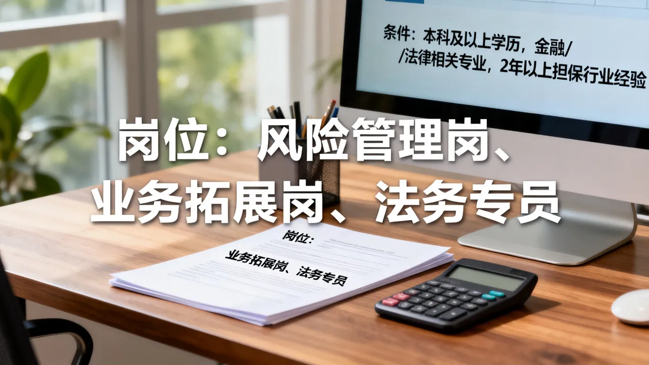 泉州担保公司招聘岗位有哪些,泉州担保公司招聘条件是什么?-图1 泉州担保公司招聘岗位有哪些,泉州担保公司招聘条件是什么?-图1