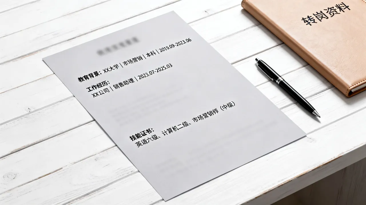 跨岗位简历怎么写，跨行业转岗简历模板范文怎么写？-图1