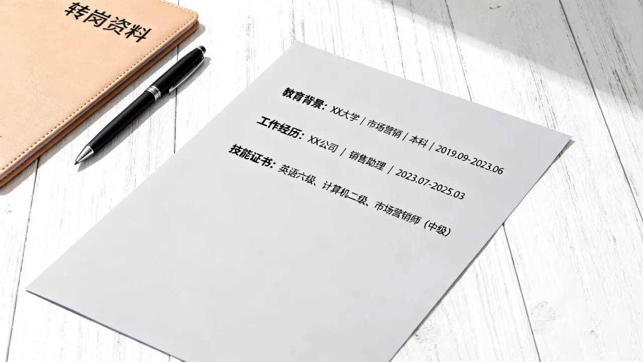 跨岗位简历怎么写，跨行业转岗简历模板范文怎么写？-图2