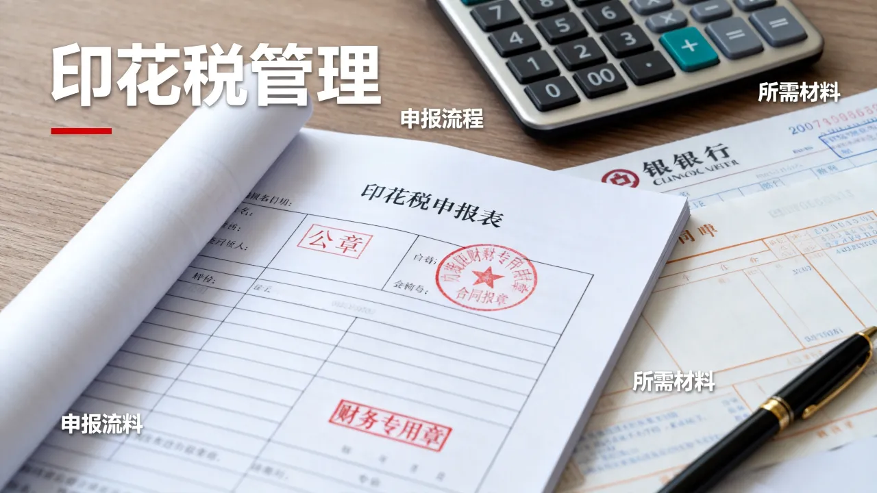 印花税如何管理,申报详细流程及所需材料有哪些-图1 印花税如何管理,申报详细流程及所需材料有哪些-图1