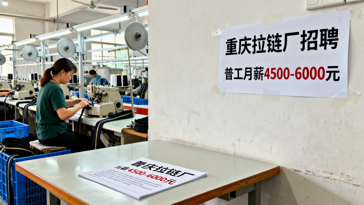 重庆拉链厂招聘信息在哪看,普工月薪多少?-图2 重庆拉链厂招聘信息在哪看,普工月薪多少?-图2