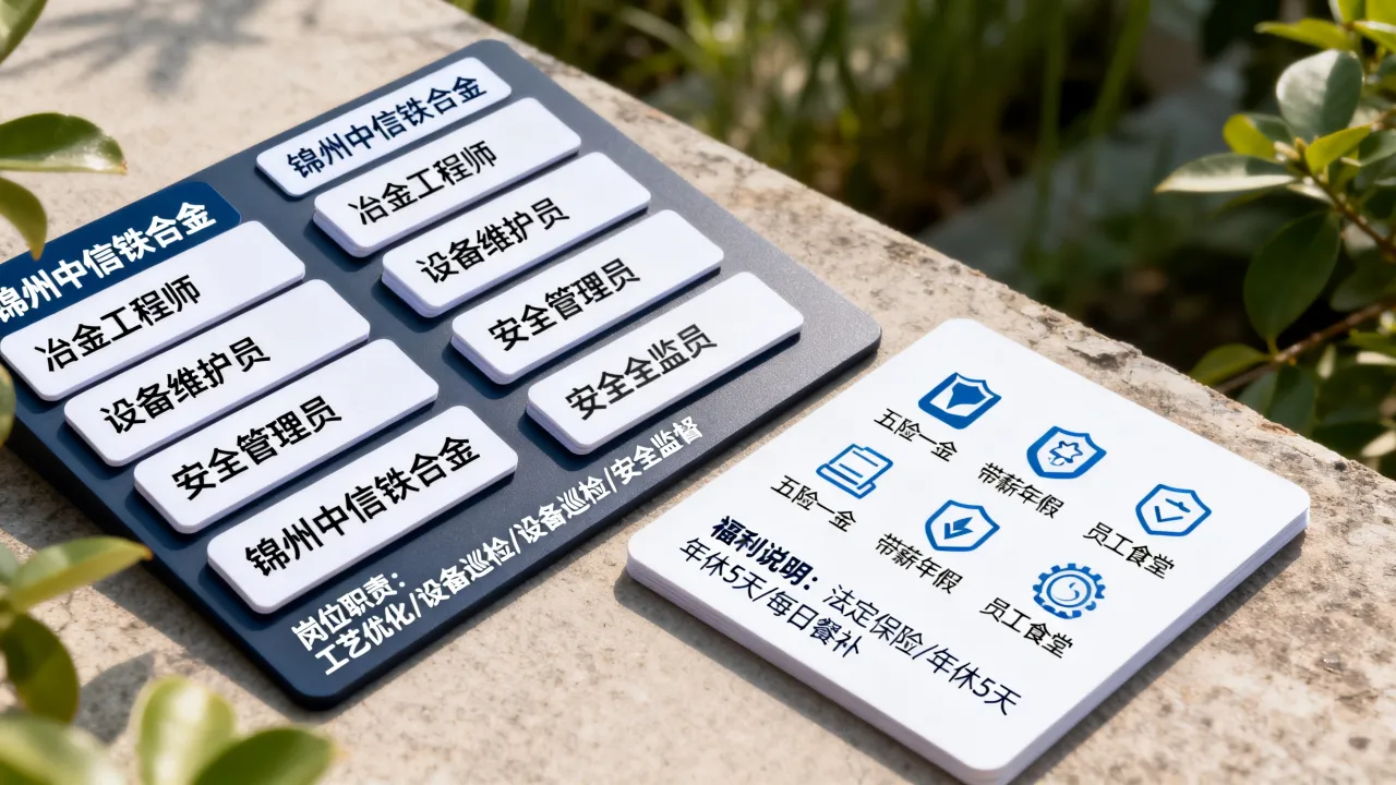锦州中信铁合金招聘具体有哪些岗位，待遇福利怎么样