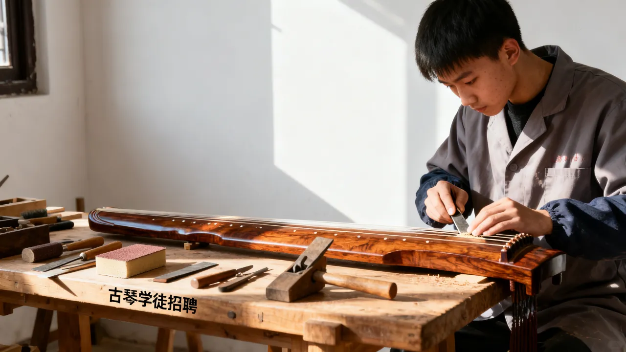 扬州古琴厂招聘学徒是真的吗,古琴厂招学徒有前途吗?-图2 扬州古琴厂招聘学徒是真的吗,古琴厂招学徒有前途吗?-图2