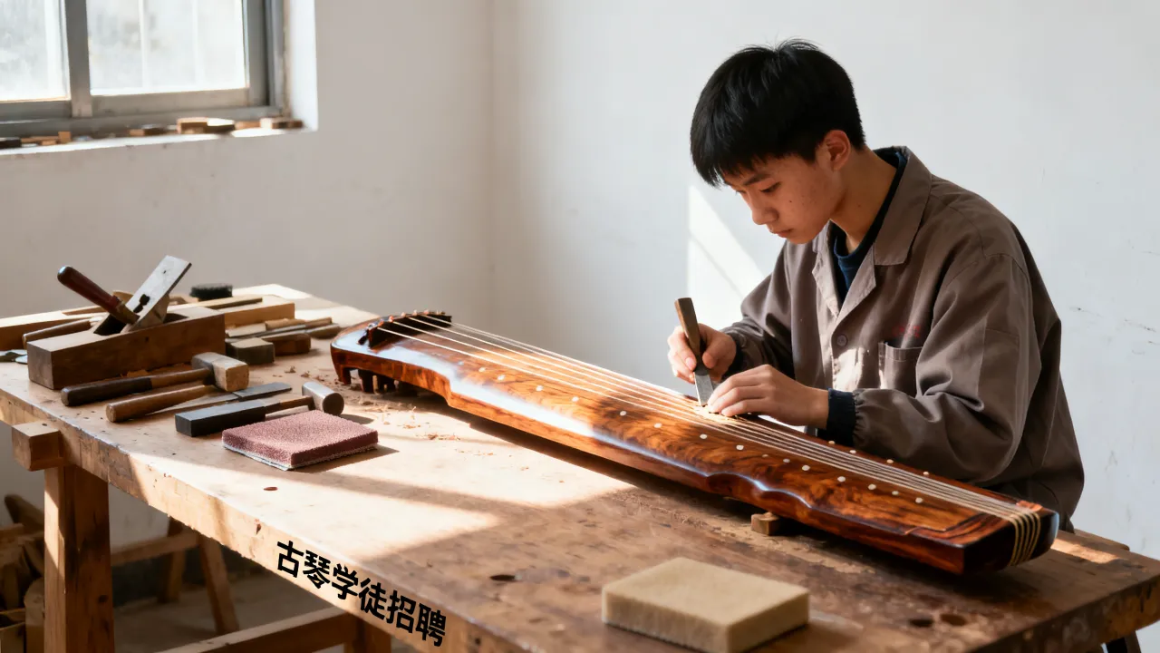 扬州古琴厂招聘学徒是真的吗,古琴厂招学徒有前途吗?-图3 扬州古琴厂招聘学徒是真的吗,古琴厂招学徒有前途吗?-图3