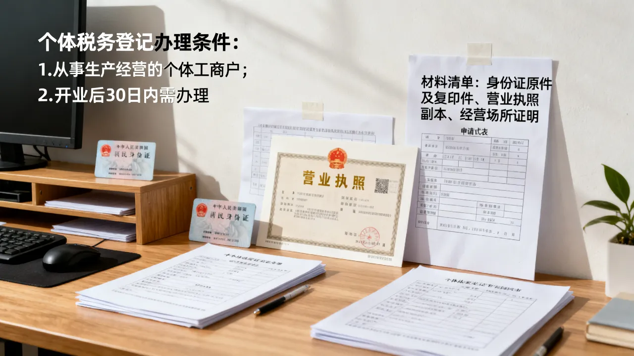 个体如何办理税务登记?需要哪些材料流程,税务登记办理条件-图2 个体如何办理税务登记?需要哪些材料流程,税务登记办理条件-图2