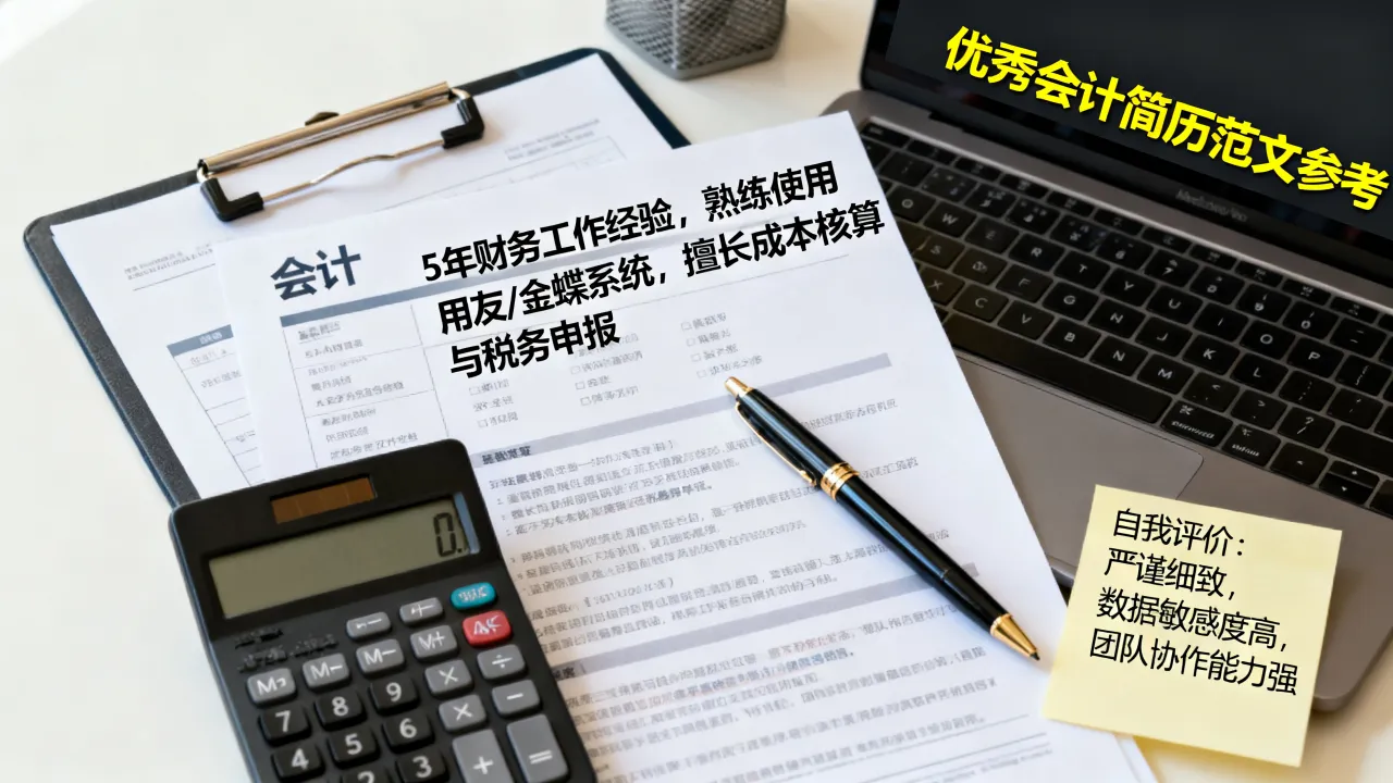 会计招聘简历怎么写?优秀会计简历自我评价范文哪里找好?-图1 会计招聘简历怎么写?优秀会计简历自我评价范文哪里找好?-图1