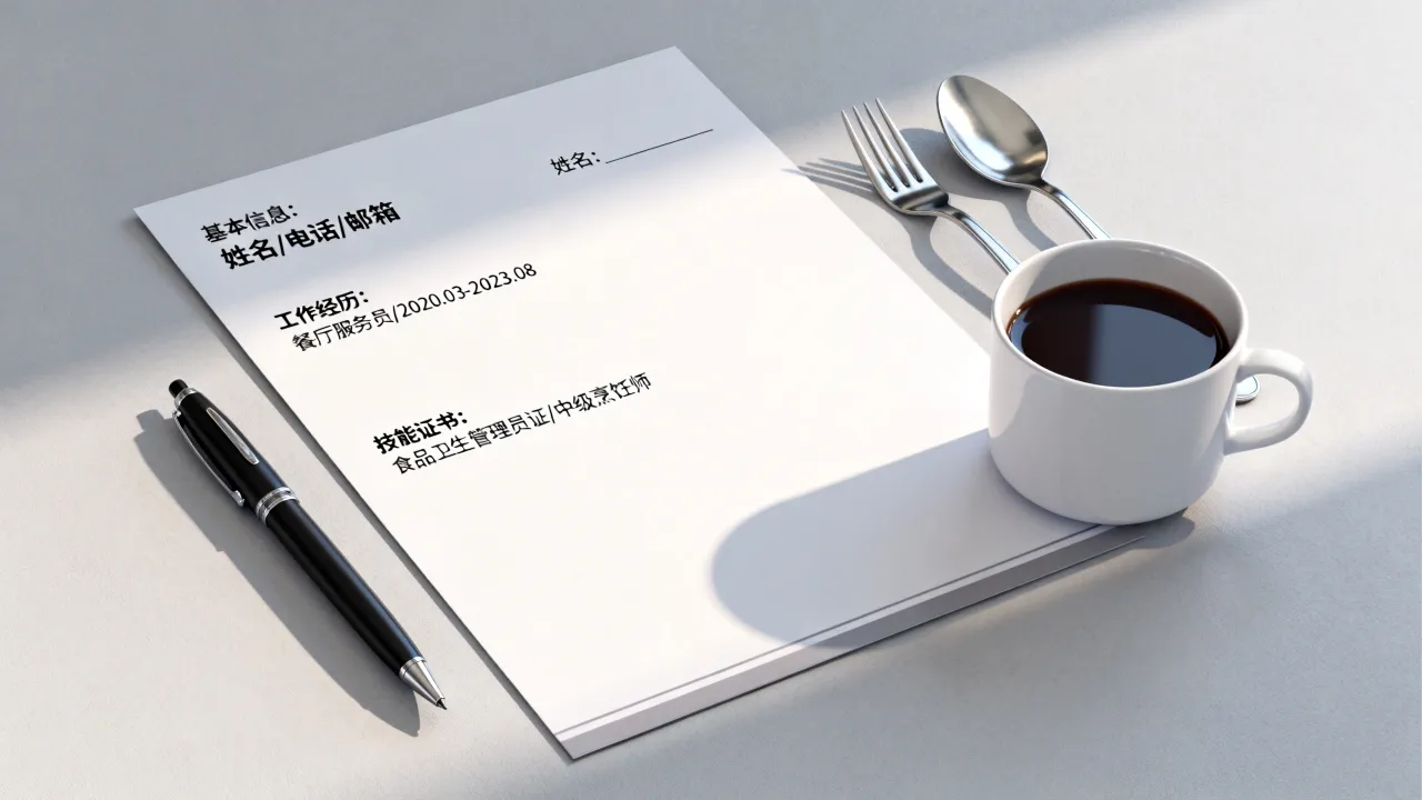 餐饮工作简历怎么写好？餐饮简历模板范文有哪些？-图3