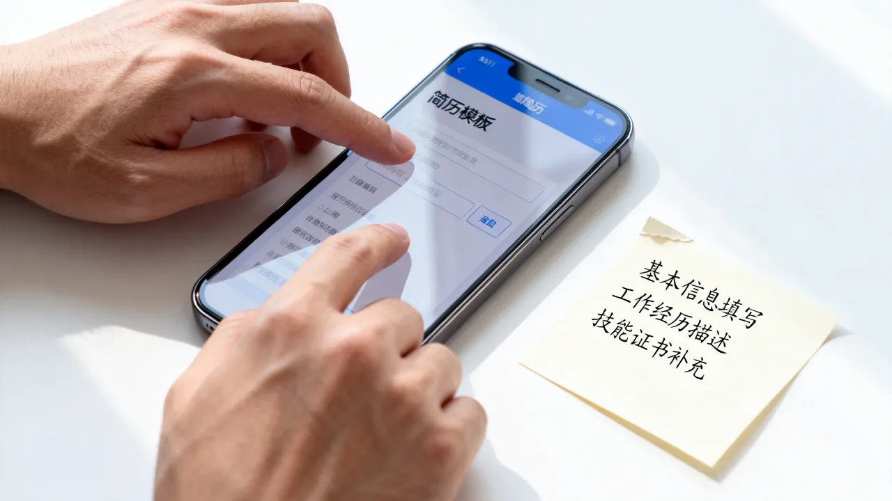 手机怎么填写简历模板？手机填简历有哪些技巧？-图1