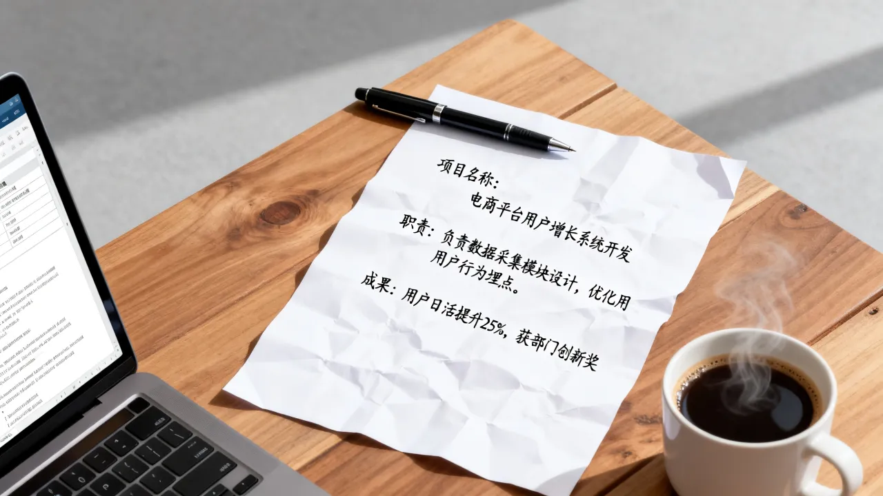 简历项目简介怎么写,简历中项目经验如何描述更吸引HR?-图1 简历项目简介怎么写,简历中项目经验如何描述更吸引HR?-图1