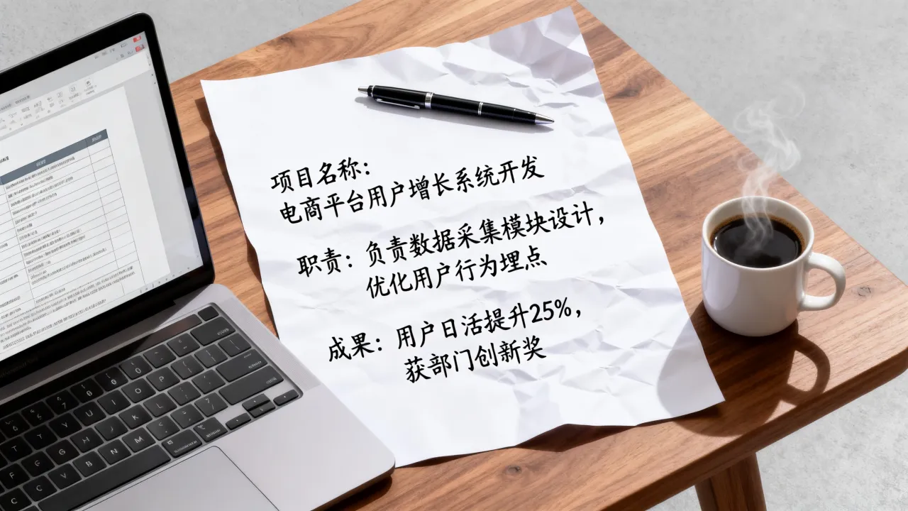 简历项目简介怎么写,简历中项目经验如何描述更吸引HR?-图2 简历项目简介怎么写,简历中项目经验如何描述更吸引HR?-图2